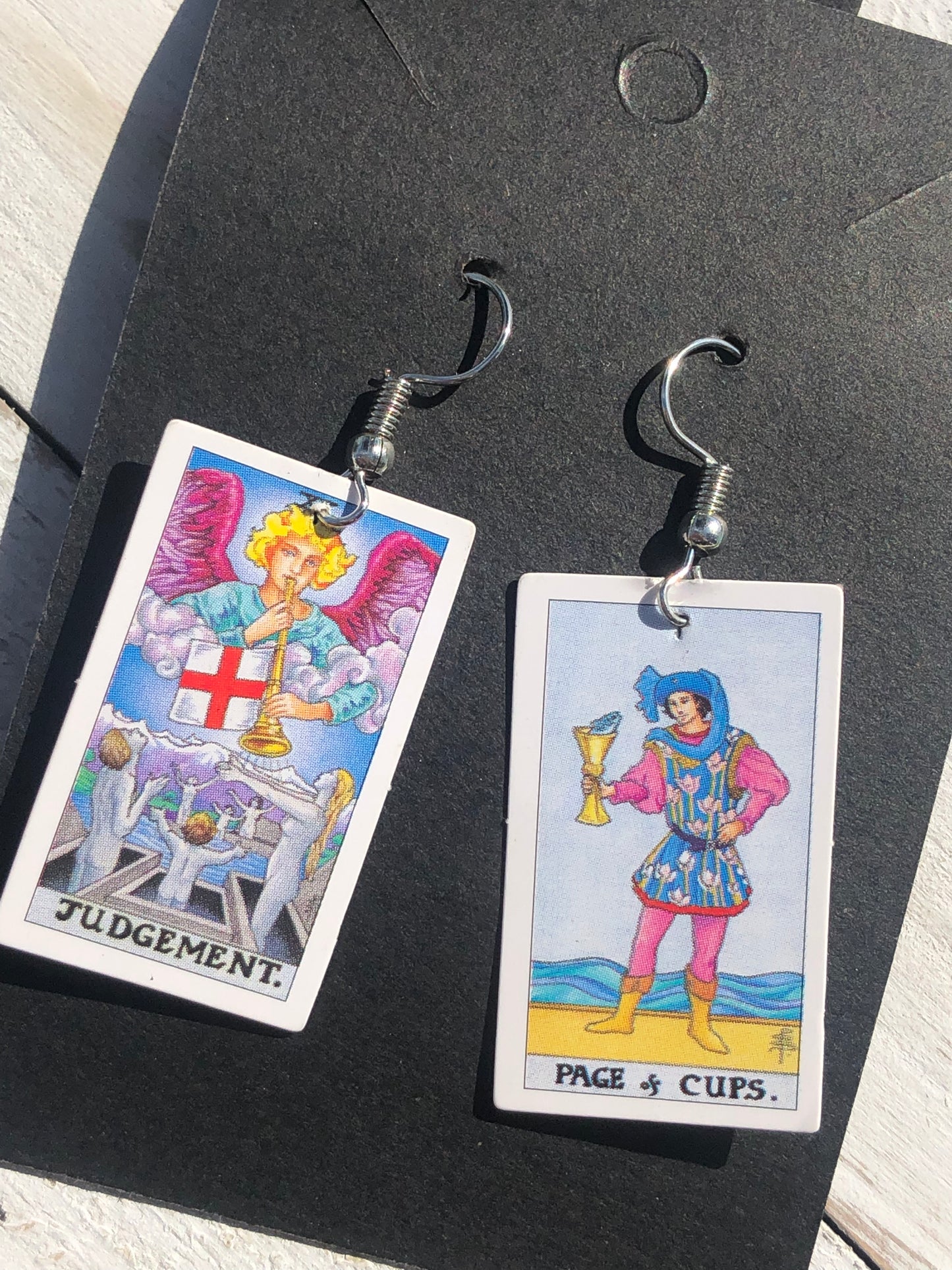 Tarot Card Earrings