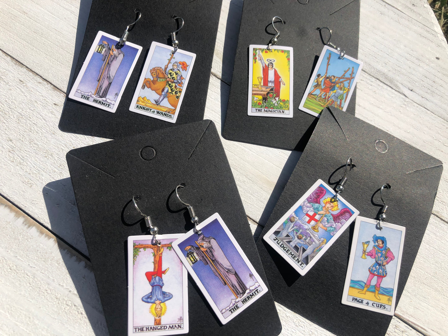 Tarot Card Earrings