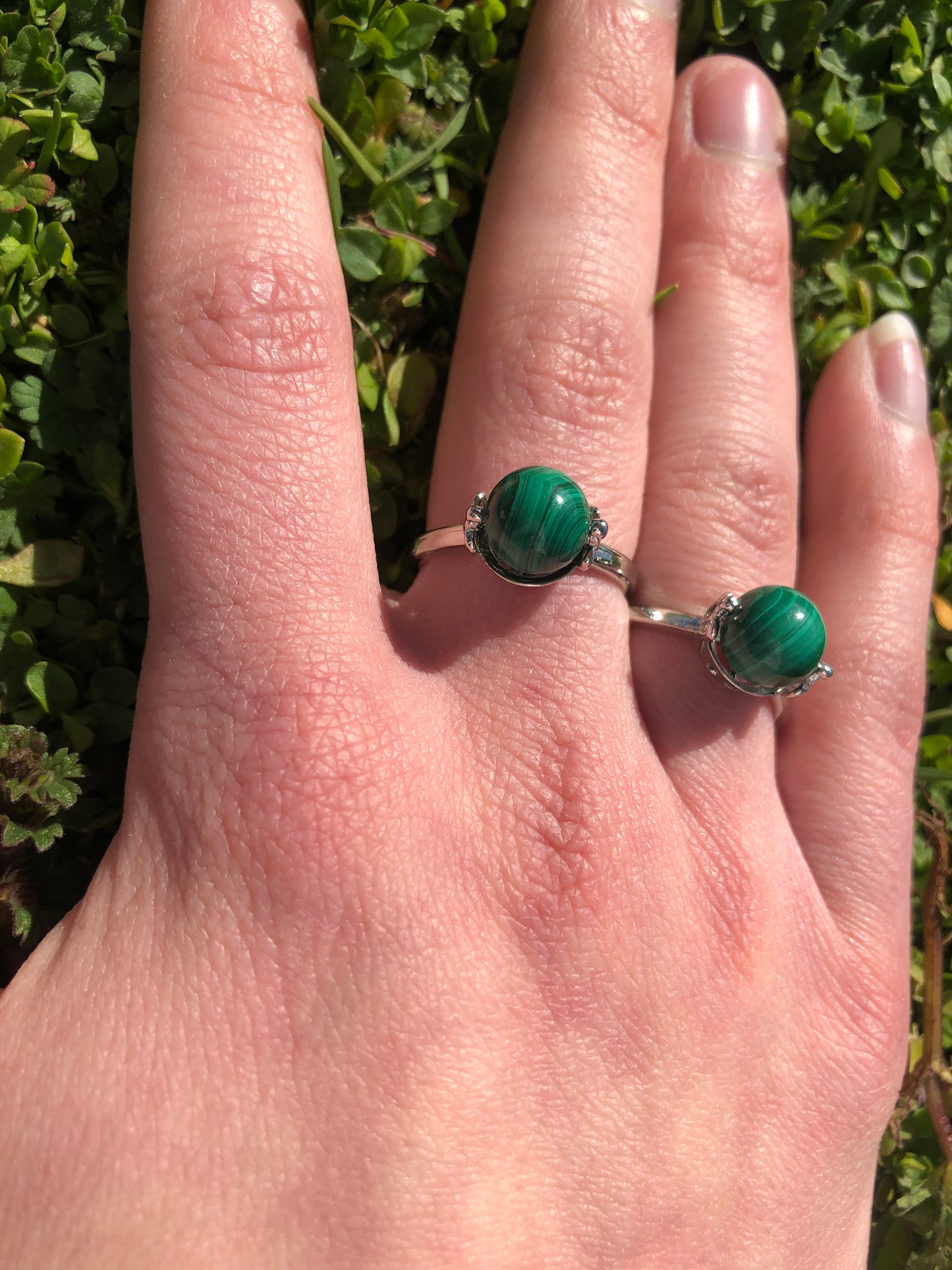 Malachite Rings