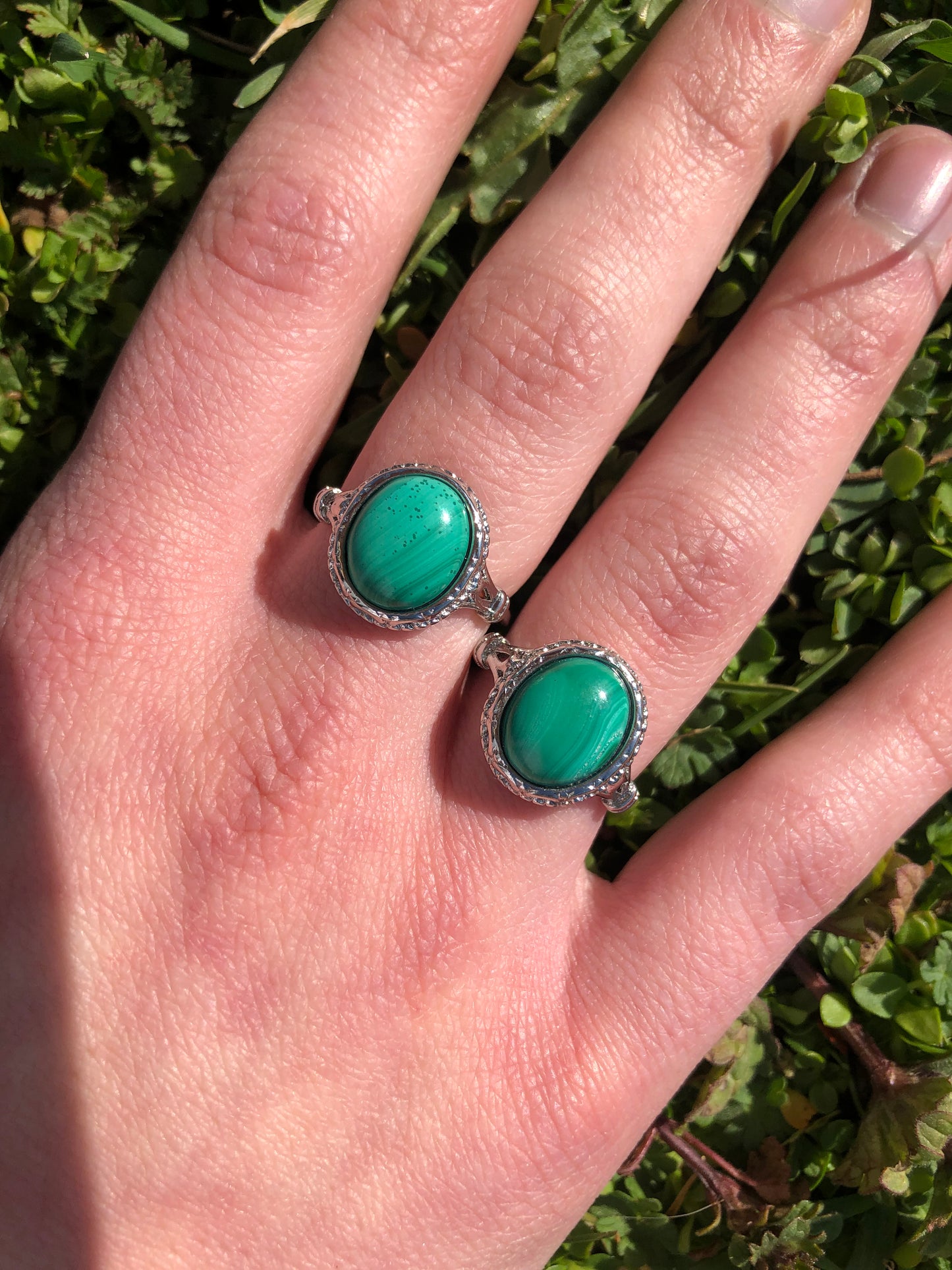 Malachite Rings