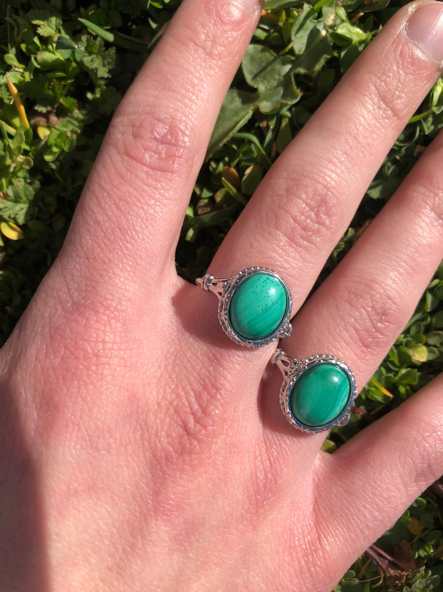 Malachite Rings