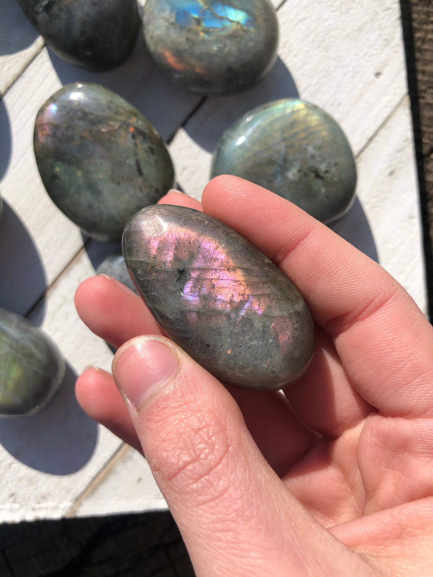 Labradorite Palmstones