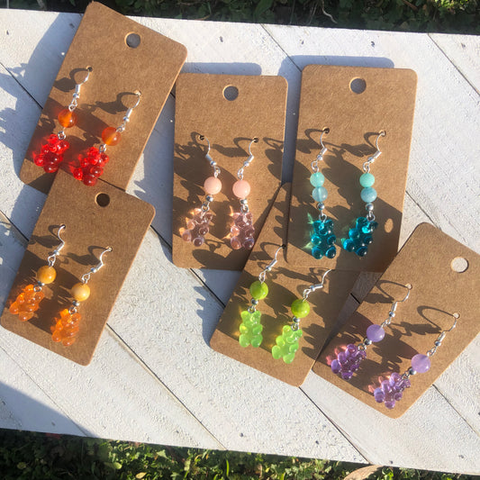 Gummy Bear Crystal Earrings