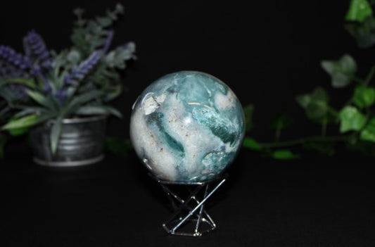 Pastel Ocean Jasper Sphere