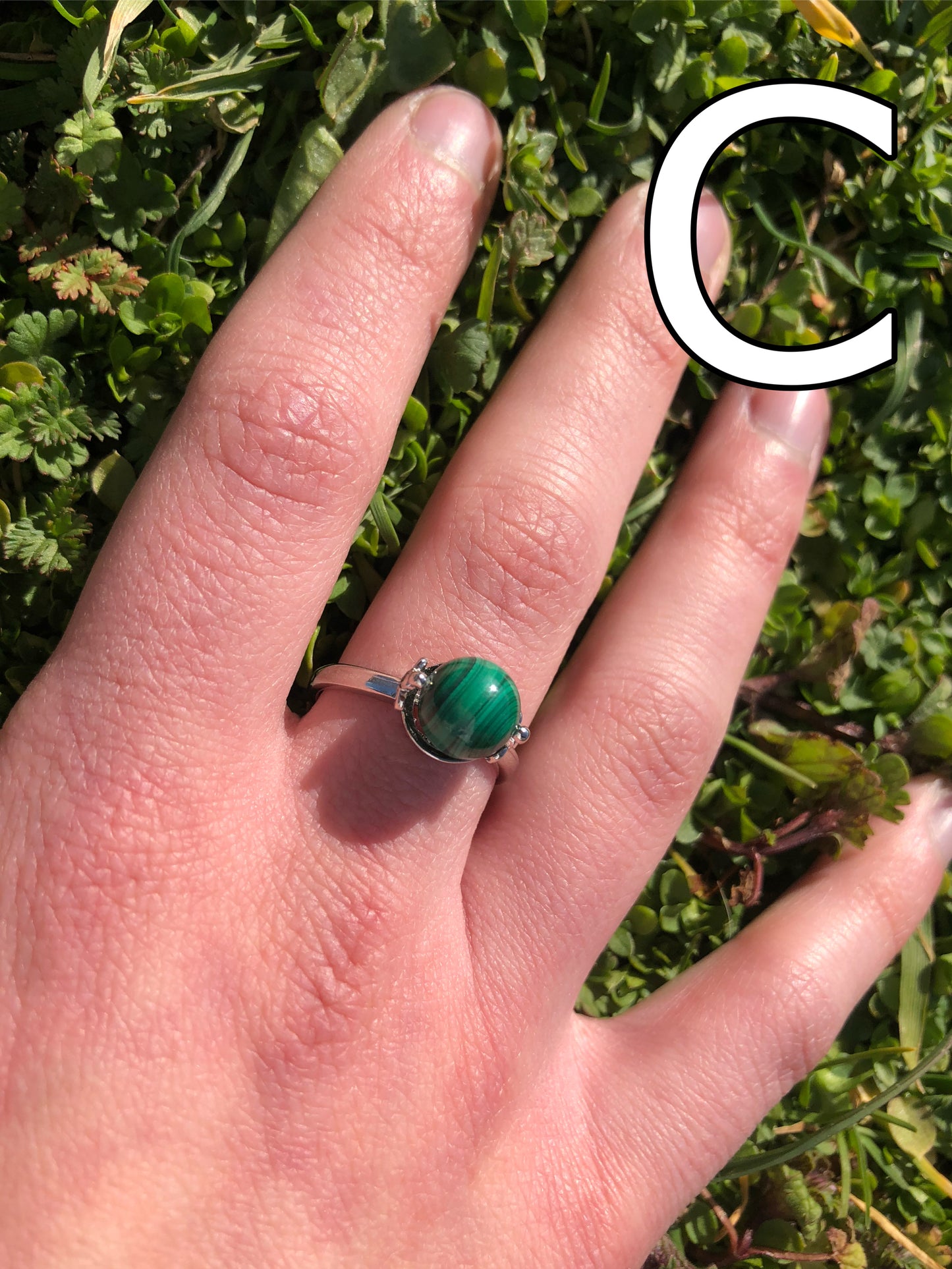 Malachite Rings