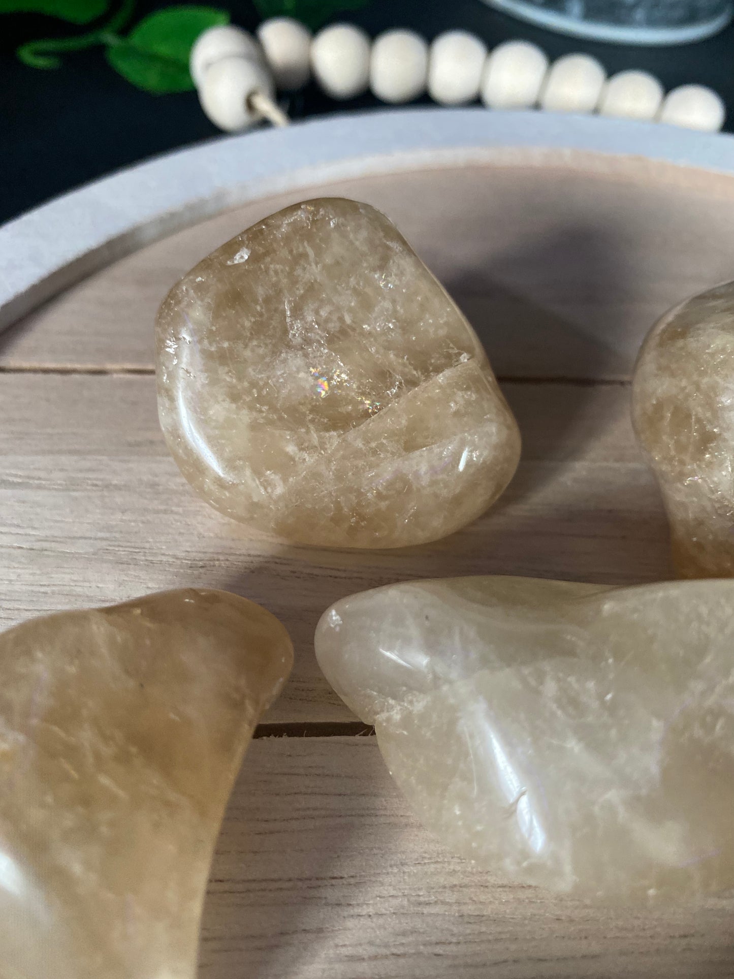 Natural Citrine Tumbled Stone