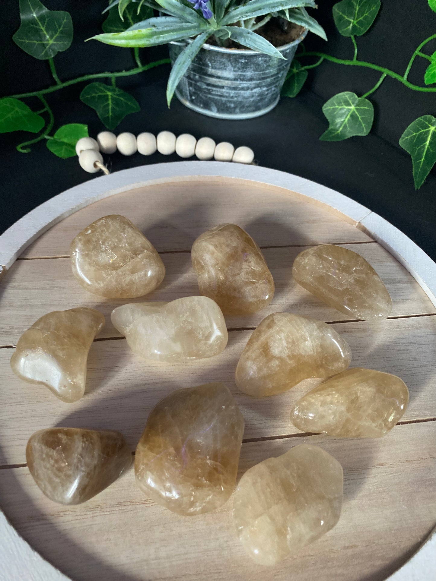 Natural Citrine Tumbled Stone